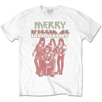 Camiseta de manga corta Kiss Merry Kissmas White M Camiseta de manga corta - 1