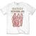 T-shirt Kiss Merry Kissmas White XL T-shirt