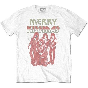 T-Shirt Kiss Merry Kissmas White 2XL T-Shirt - 1