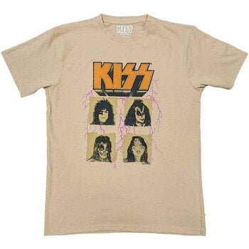 T-Shirt Kiss Lightning Photo Sand XL T-Shirt - 1