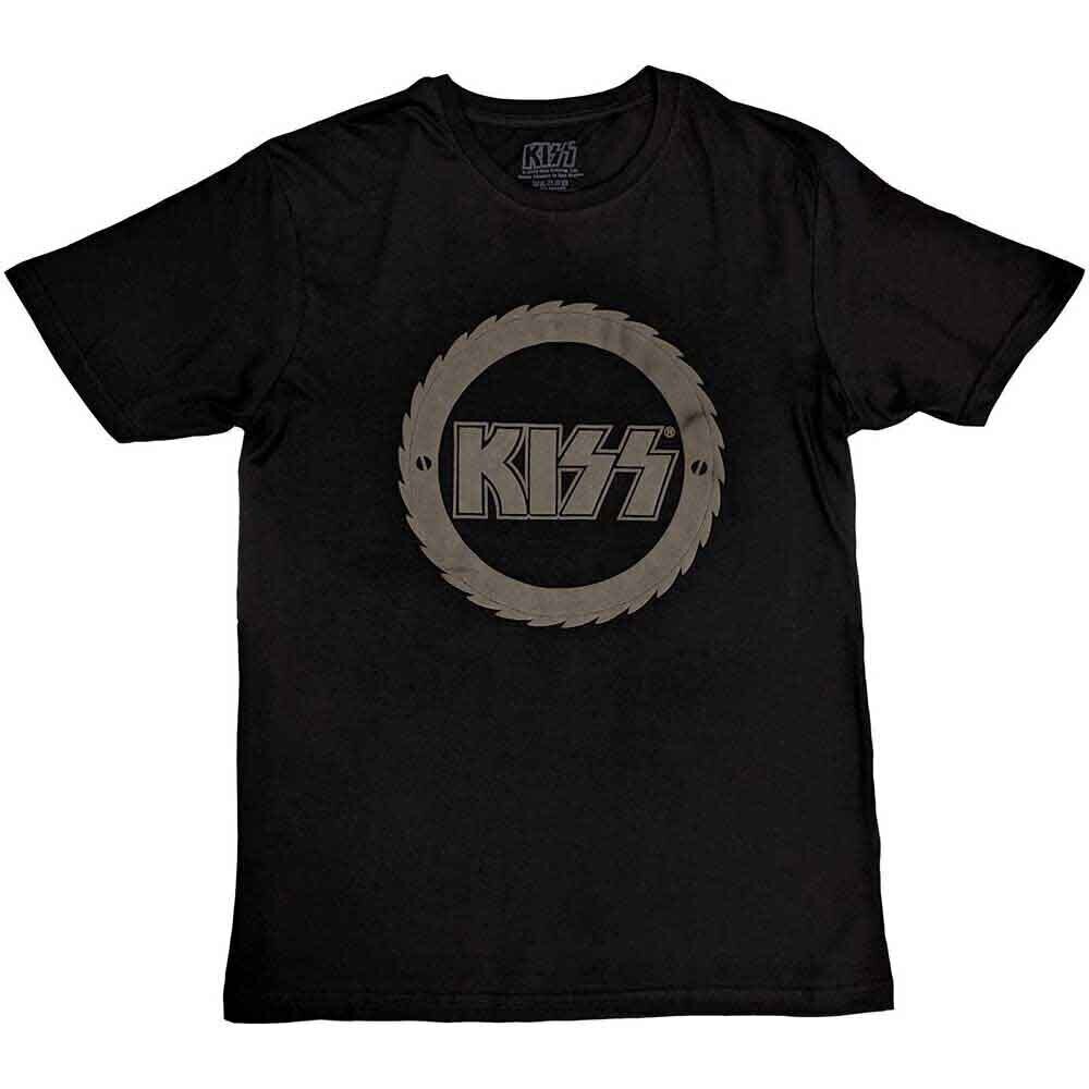 T-shirt Kiss Buzzsaw Logo (Hi-Build) Black L T-shirt