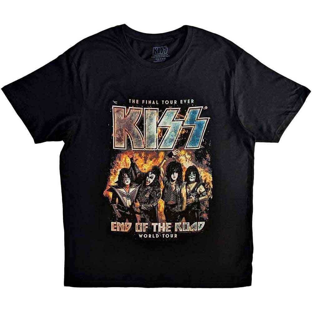 Camiseta de manga corta Kiss End Of The Road Final Tour Black S Camiseta de manga corta