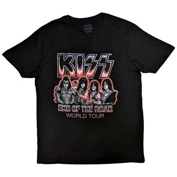 Shirt Kiss End Of The Road Tour Red (Back Print) Black M Shirt - 1
