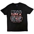 Kiss End Of The Road Tour Red (Back Print) Black M T-Shirt