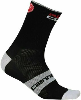 Kolesarske nogavice Castelli Rosso Corsa 13 Črna Kolesarske nogavice - 1