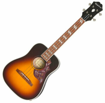 Tenori-ukulele Epiphone Hummingbird A/E Tenori-ukulele Tobacco Sunburst - 1