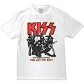 Kiss End Of The Road You Got The Best (Back Print) White M T-Shirt