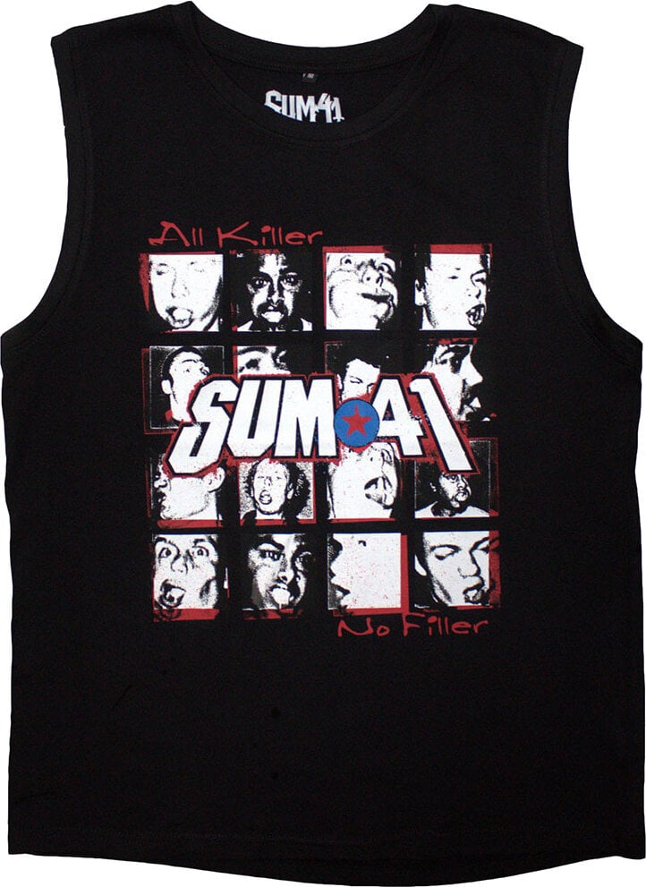 T-shirt Sum 41 All Killer No Filler Tracklist (Back Print) Black M T-shirt