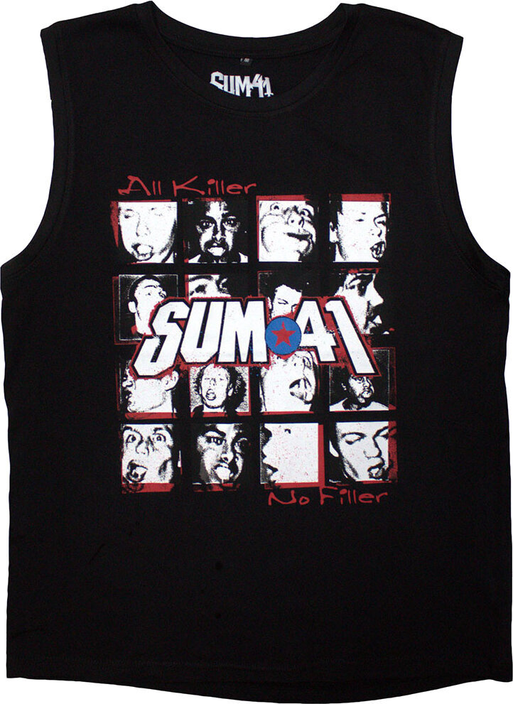 T-Shirt Sum 41 All Killer No Filler Tracklist (Back Print) Black L T-Shirt