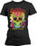 T-shirt Sublime Colour Skull Black M Feminino T-shirt