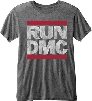 Camiseta de manga corta Run DMC DMC Logo Burnout Charcoal Grey S Camiseta de manga corta - 1