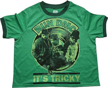 Shirt Run DMC It's Tricky Record Vintage Green M Dames Shirt - 1