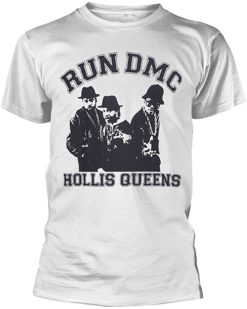 Camiseta de manga corta Run DMC Hollis Queen Pose White 2XL Camiseta de manga corta
