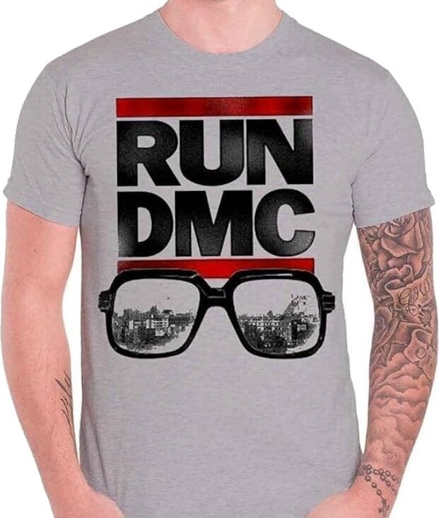 T-särk Run DMC Glasses NYC Grey M T-särk