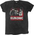 Run DMC Gradient Bars (Wash Collection) Dip-Dye On Black L T-Shirt