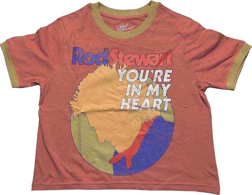 T-shirt Rod Stewart In My Heart Orange & Yellow XL Feminino T-shirt