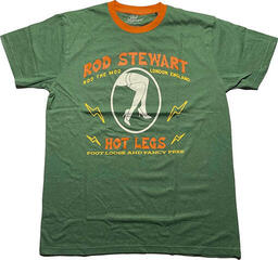 T-Shirt Rod Stewart Hot Legs Ringer Green 2XL T-Shirt