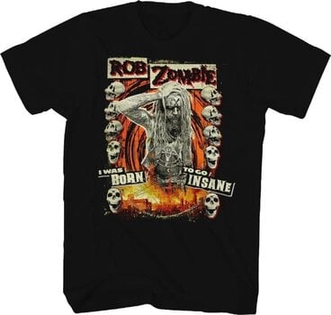T-Shirt Rob Zombie Born to Go Insane Black M T-Shirt - 1