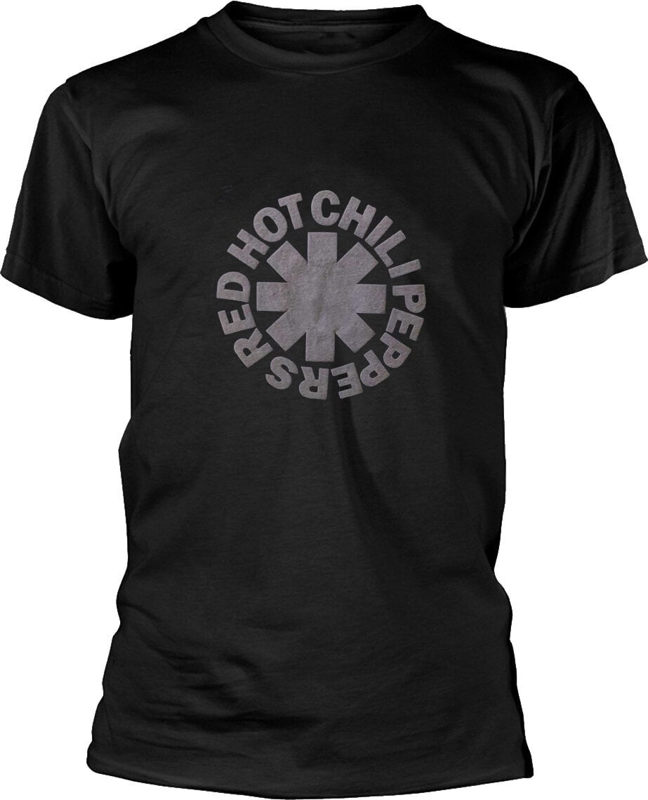 Camiseta de manga corta Red Hot Chili Peppers Classic Asterisk Logo (Hi-Build) Black M Camiseta de manga corta
