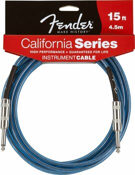 Cabo do instrumento Fender California Instrument Cable 4,5m - Lake Placid Blue - 1