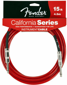 Инструментален кабел Fender California Instrument Cable 4,5m - Candy Apple Red - 1