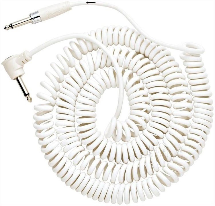 Cable de instrumento Fender Koil Kord Instrument Cable 9m - White