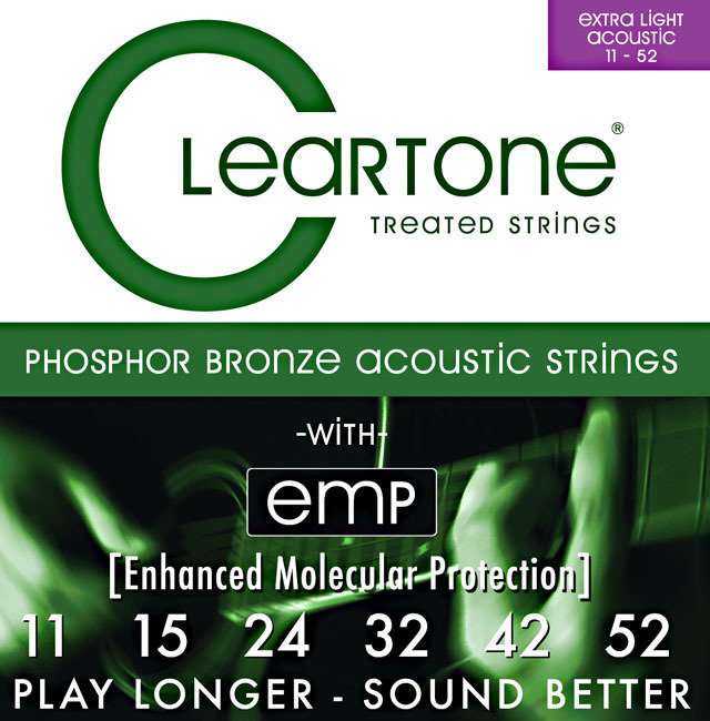 Cuerdas de guitarra Cleartone Custom-Light Acoustic 11-52