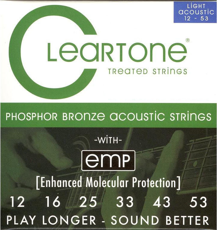 Struny pro akustickou kytaru Cleartone Light Acoustic 12-53
