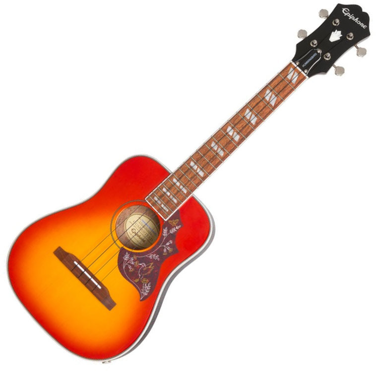 Tenor-ukuleler Epiphone Hummingbird A/E Tenor-ukuleler Faded Cherry Burst