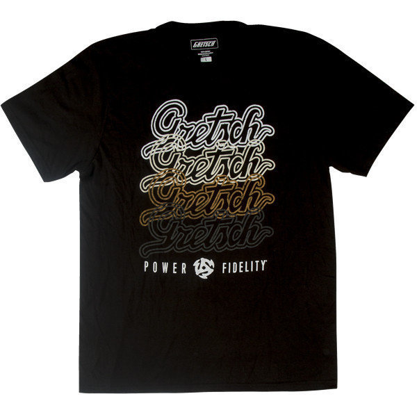Skjorte Gretsch Skjorte Script Logo Sort L