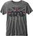 T-Shirt Queen Vintage Union Jack Burnout Charcoal Grey 2XL T-Shirt
