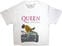 T-shirt Queen Wembley Stadium Magenta Logo White M Feminino T-shirt