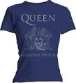 Queen Greatest Hits II (Skinny Fit) Blue S Ženske Košulja
