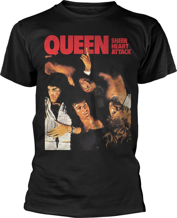 T-Shirt Queen Sheer Heart Attack Black L T-Shirt