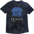 Queen Blue Crest (Wash Collection) Dip-Dye On Black L T-Shirt