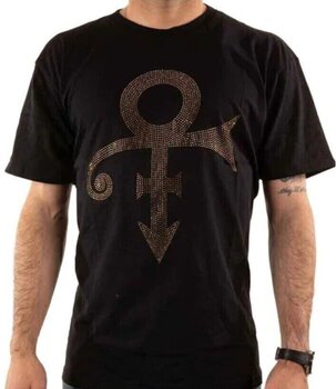 T-shirt Prince Gold Symbol (Embellished) Black 2XL T-shirt - 1
