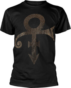 T-shirt Prince Gold Symbol (Embellished) Black XL Feminino T-shirt - 1