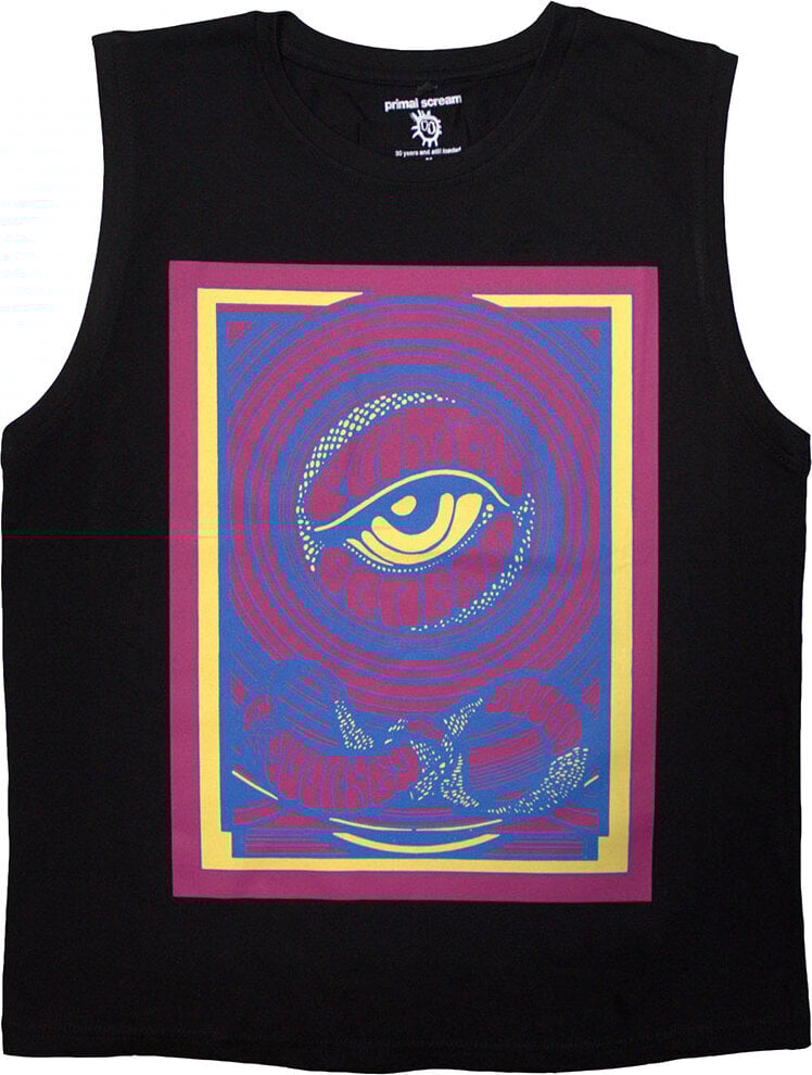 Skjorte Primal Scream Psychedelic Eye Black M Skjorte