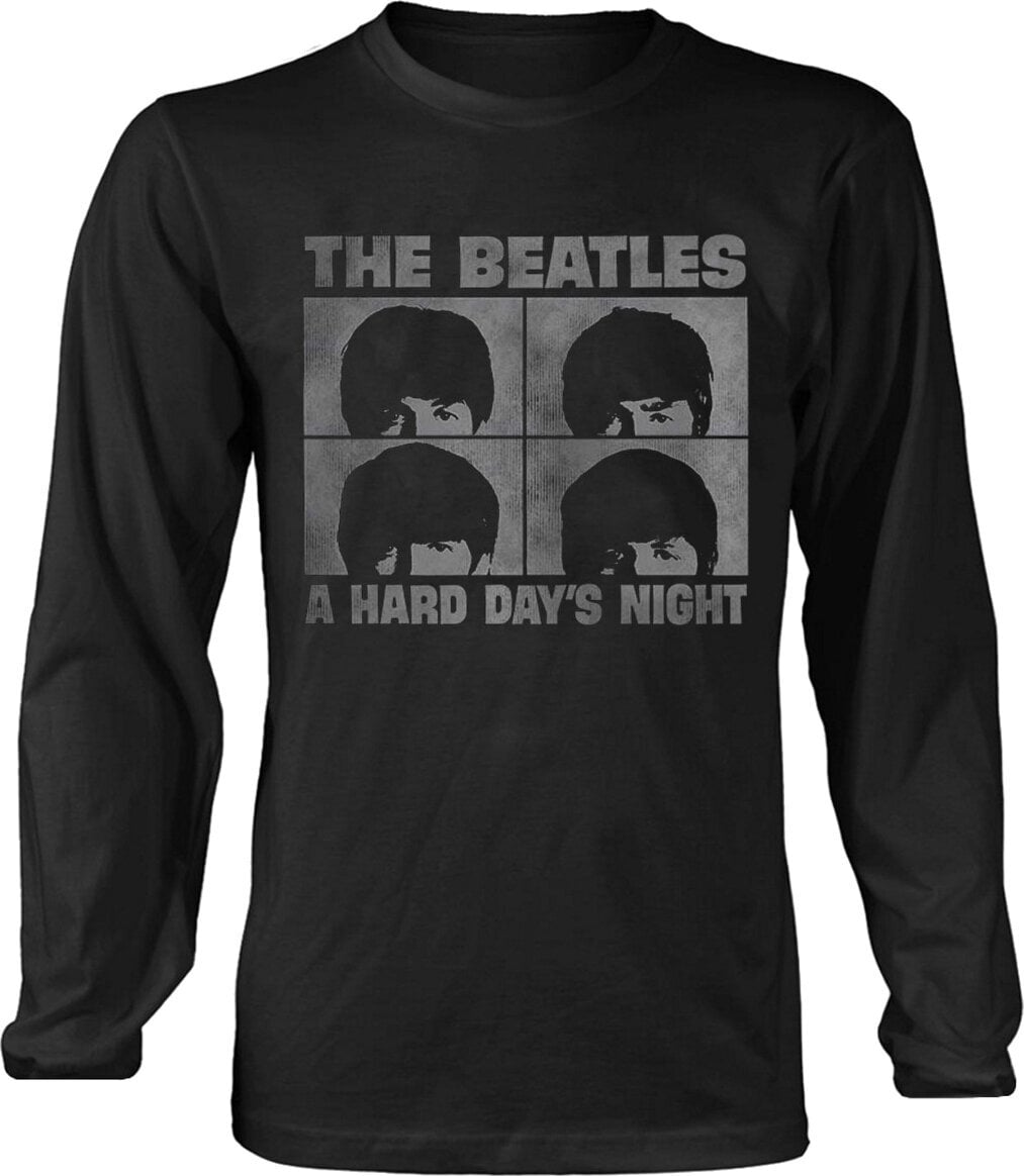 T-Shirt The Beatles Hard Days Night (Back Print) Black L T-Shirt