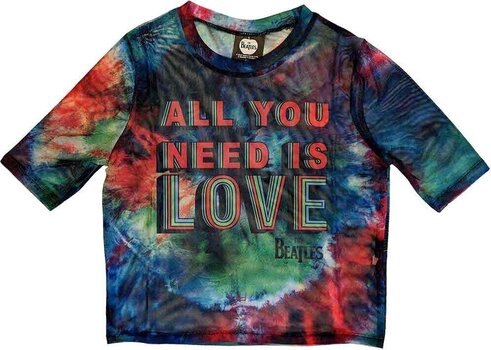 Koszulka The Beatles All You Need Is Love (Mesh) Blue XXS Damskie Koszulka - 1