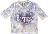 The Beatles Heart & Drop T Logo (Mesh) White S Дамски Риза