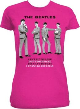T-shirt The Beatles You Can't Do That Fuchsia Pink XL Feminino T-shirt - 1