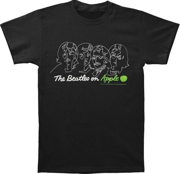 T-shirt The Beatles In Apple (Back Print) Black XL T-shirt