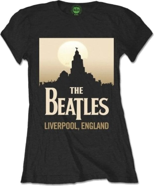 Skjorte The Beatles Liverpool, England Black XS Dame Skjorte