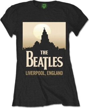 T-shirt The Beatles Liverpool, England Black XL Feminino T-shirt - 1