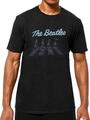The Beatles Crossing Silhouettes (Puff Print) Black L Paita