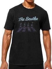 Skjorte The Beatles Crossing Silhouettes (Puff Print) Black XL Skjorte