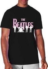 T-shirt The Beatles Band Silhouettes (Puff Print) Black L T-shirt