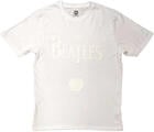The Beatles Drop T Logo & Apple White-on-White (Hi-Build White-On-White) White M T-Shirt
