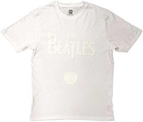T-shirt The Beatles Drop T Logo & Apple White-on-White (Hi-Build White-On-White) White XL T-shirt